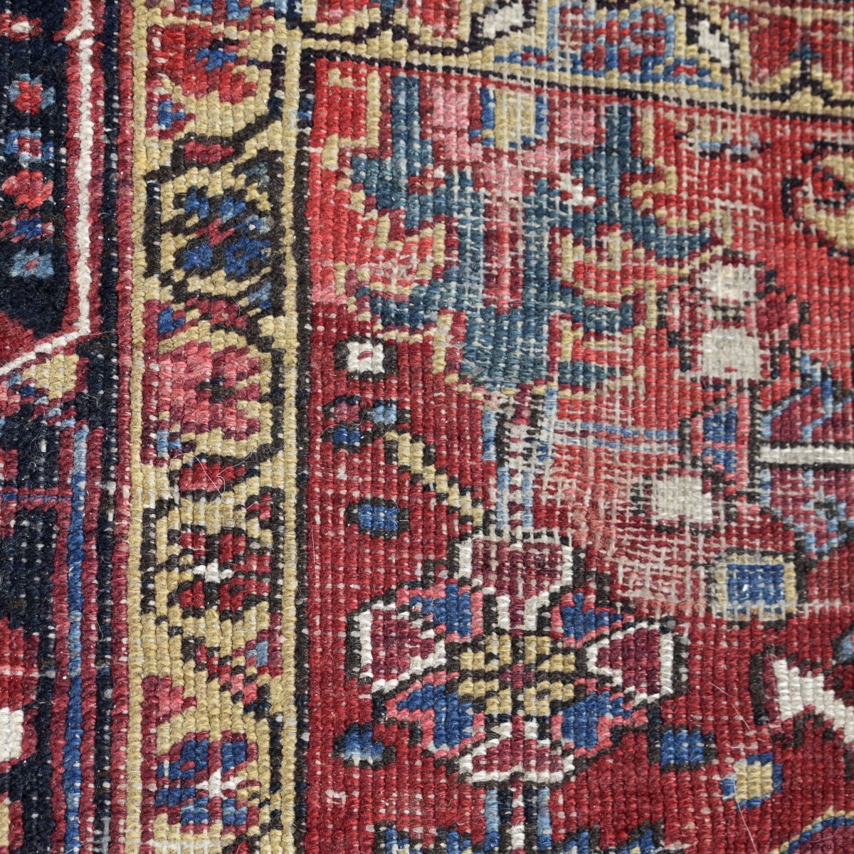 Semi-Antique Iranian Heriz Rug