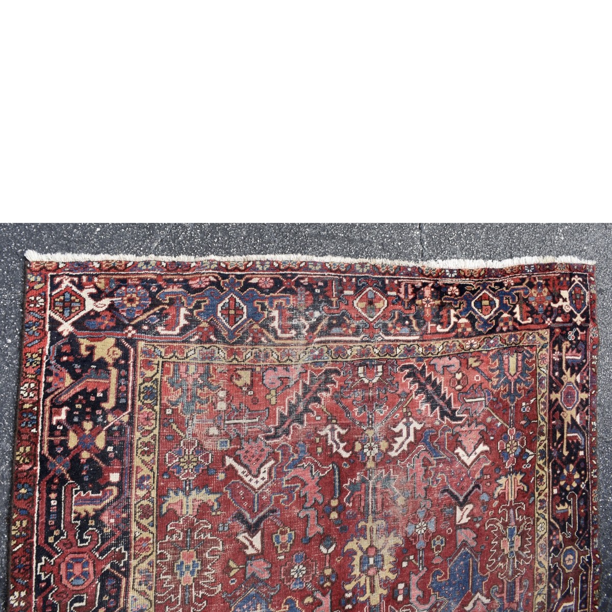 Semi-Antique Iranian Heriz Rug