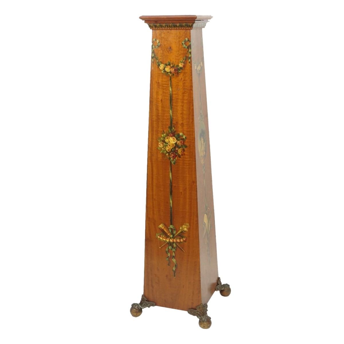 Edwardian Satinwood Pedestal