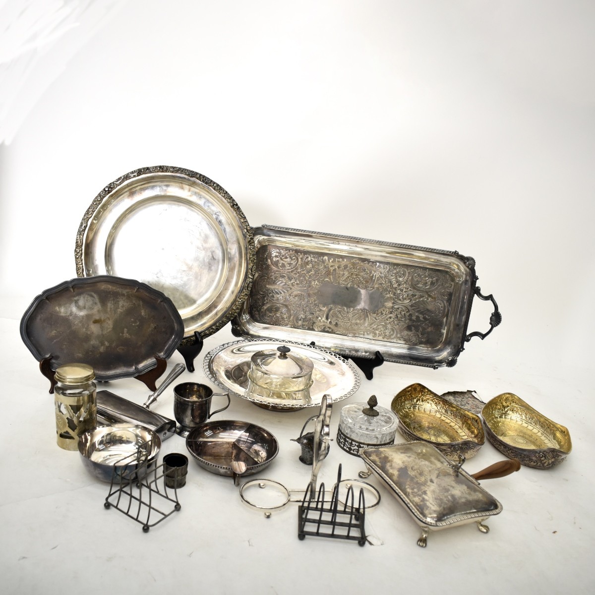 Lot of Silver Plate Items.