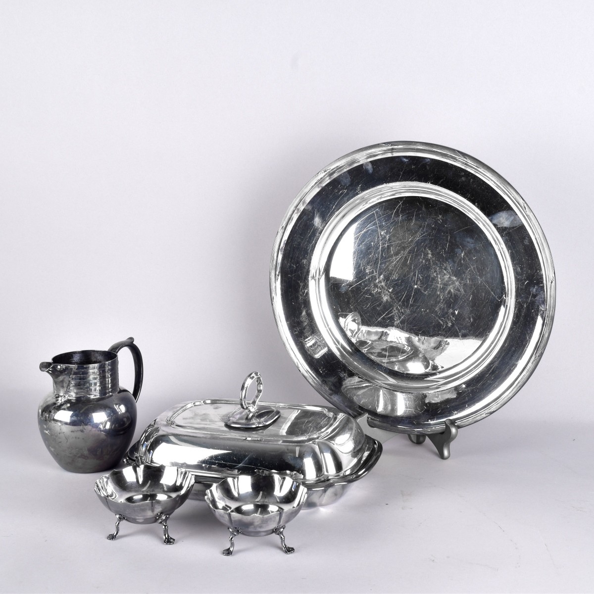 English Mappin and Webb Silver Plated Pieces