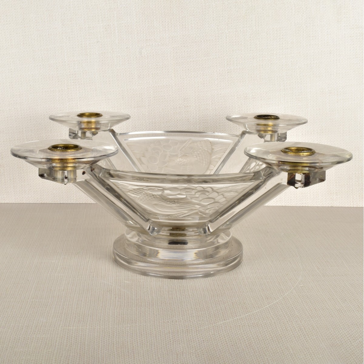 Lalique "Faisans" Candelabra