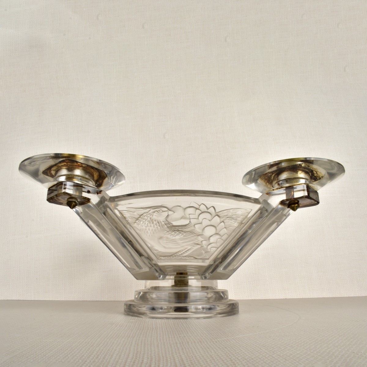 Lalique "Faisans" Candelabra