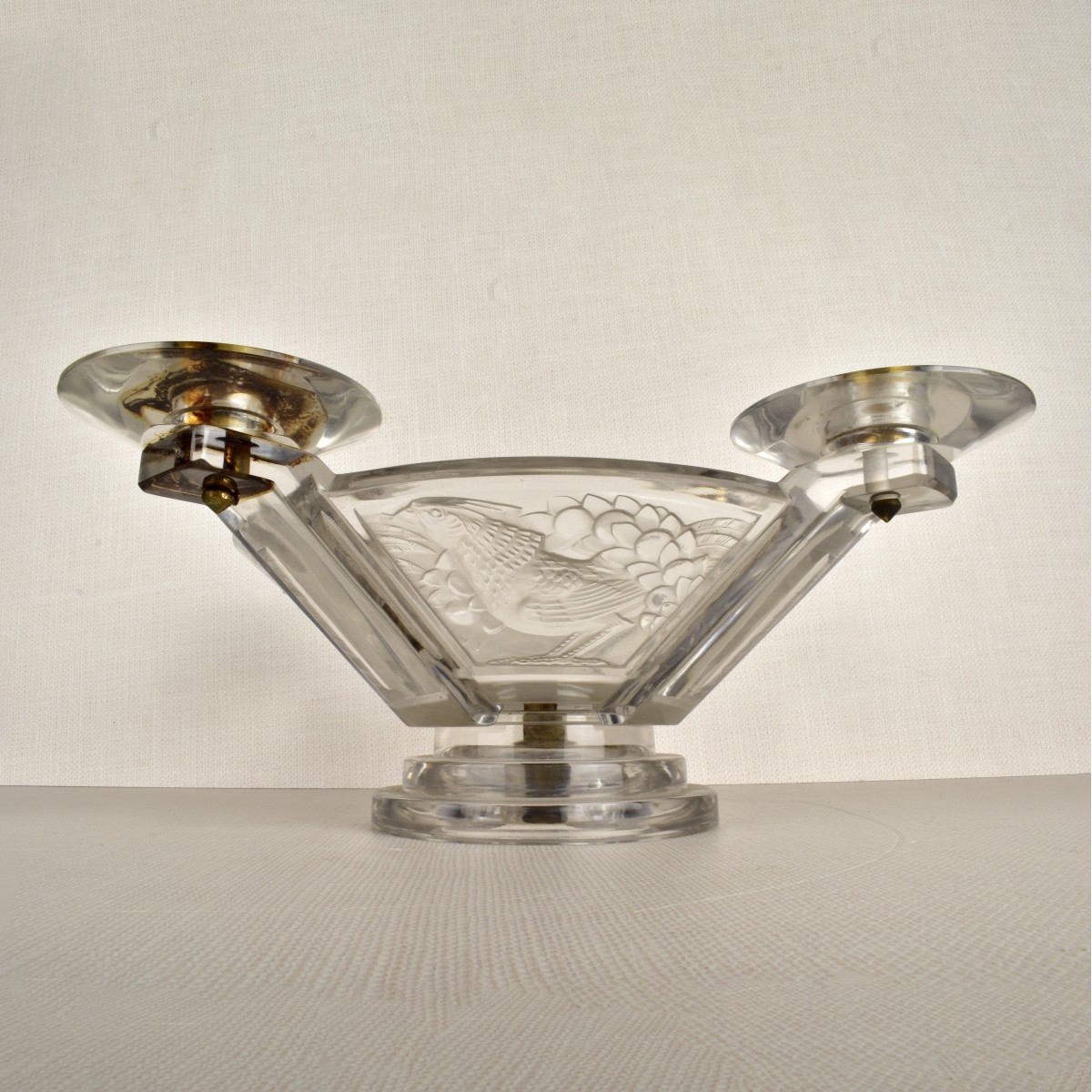 Lalique "Faisans" Candelabra