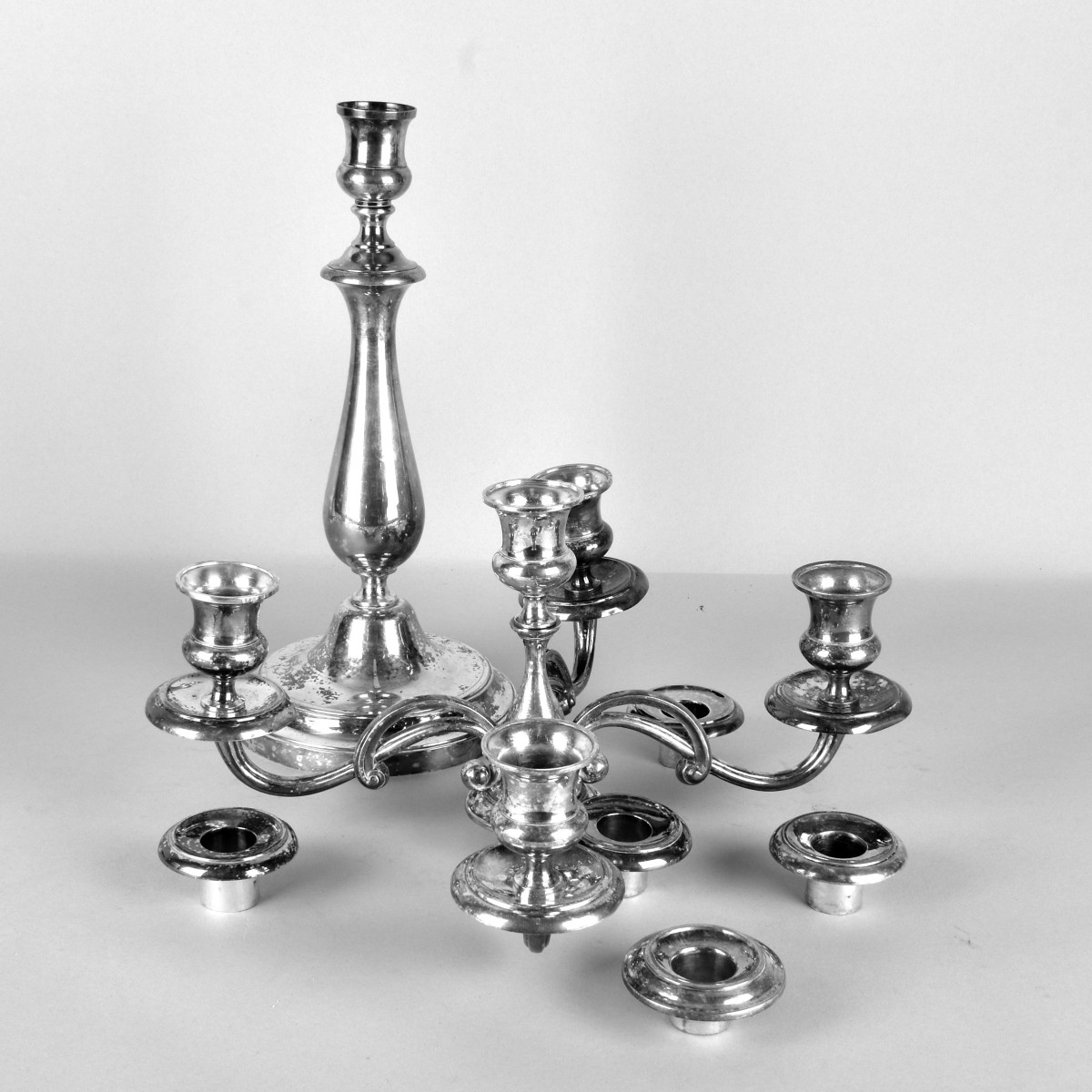 Christofle Regency Style Four Arm Candelabra