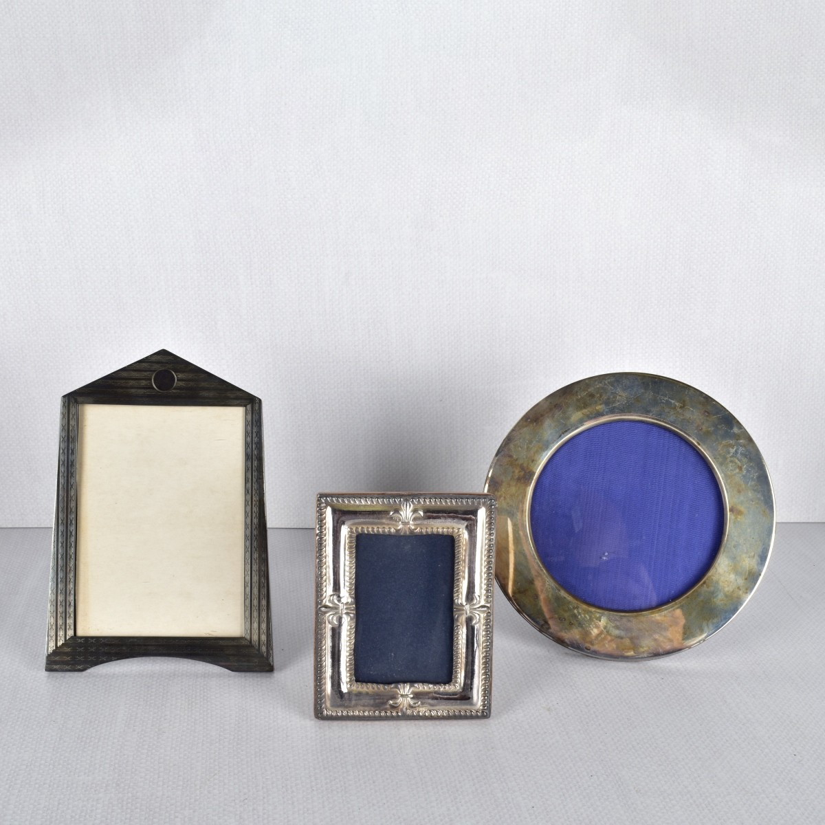 Assorted Silver Picture Frames