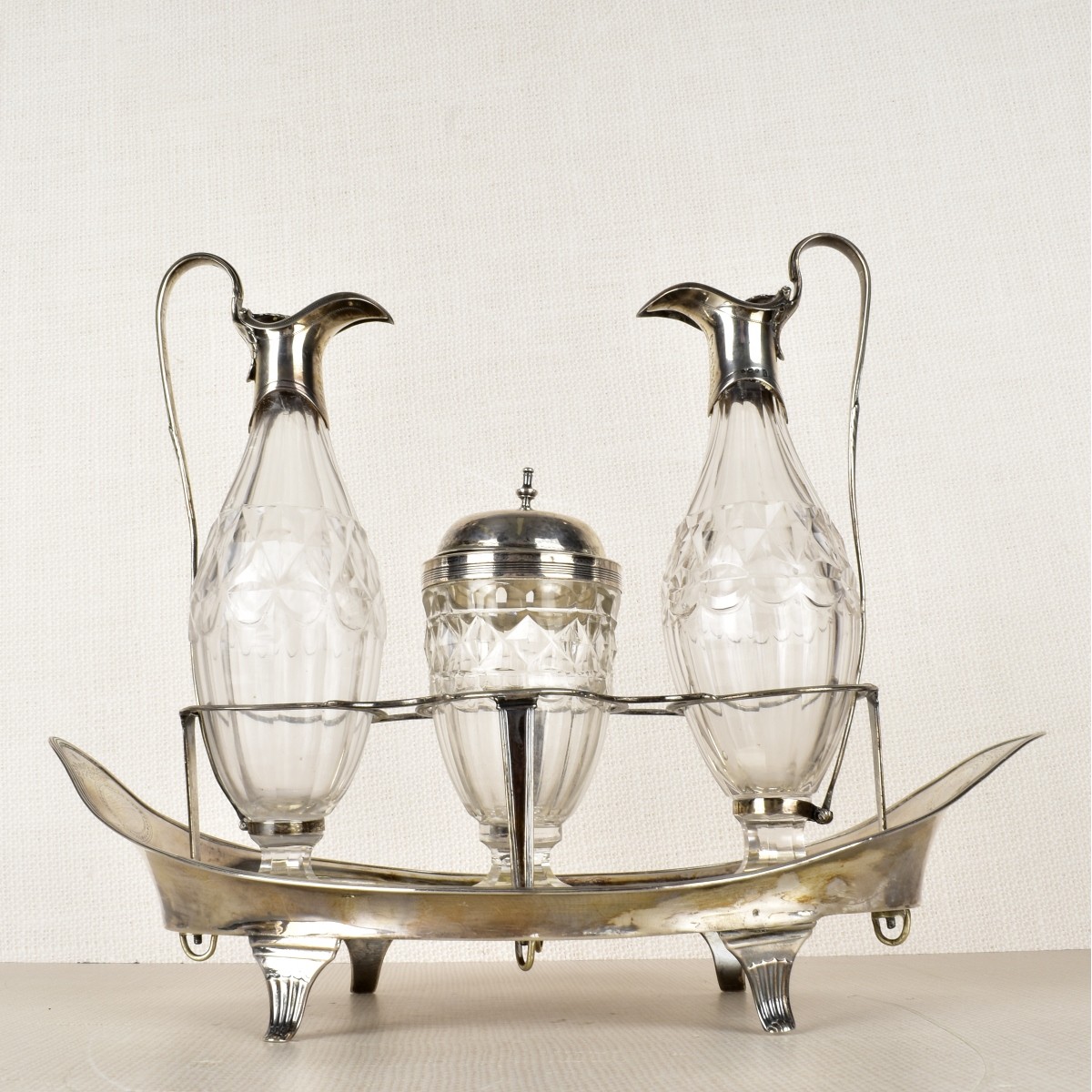 English Sterling Silver Cruet Set