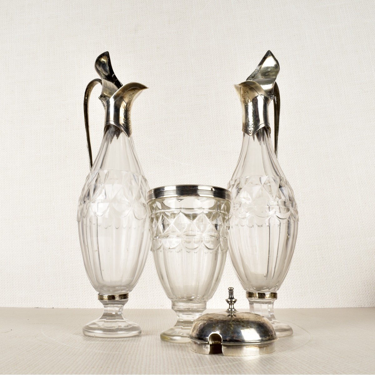 English Sterling Silver Cruet Set