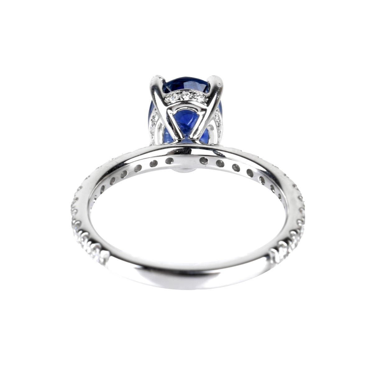 Sapphire, Diamond and 18K Ring