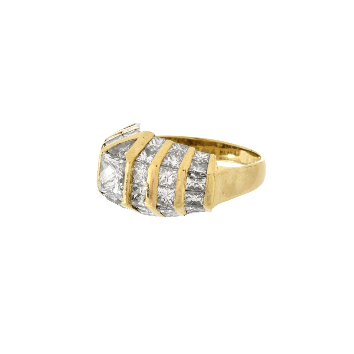 Diamond and 18K Ring