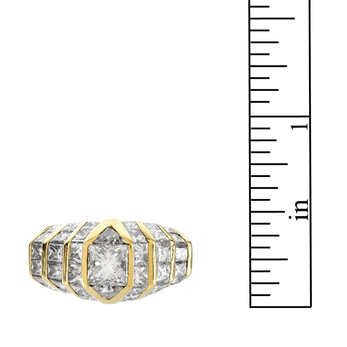 Diamond and 18K Ring