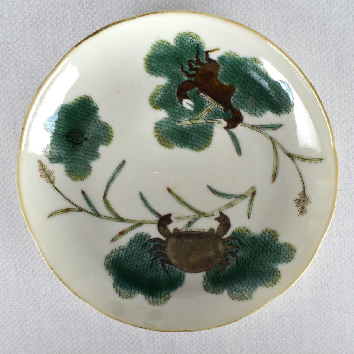 Chinese Famille Verte Porcelain Plates