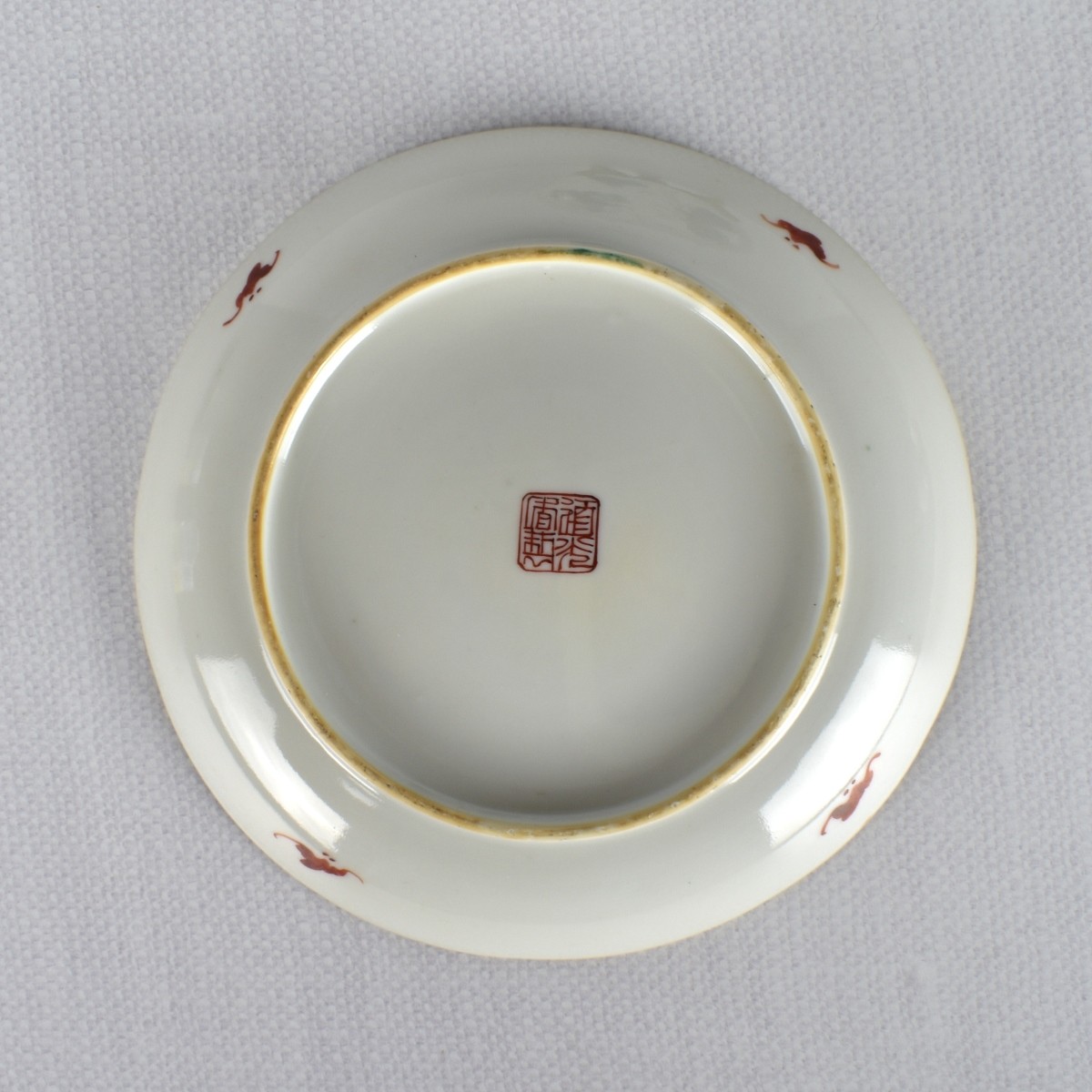 Chinese Famille Verte Porcelain Plates