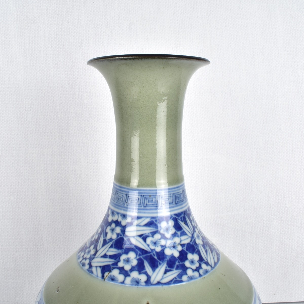 Chinese Blue and White Celadon Vase