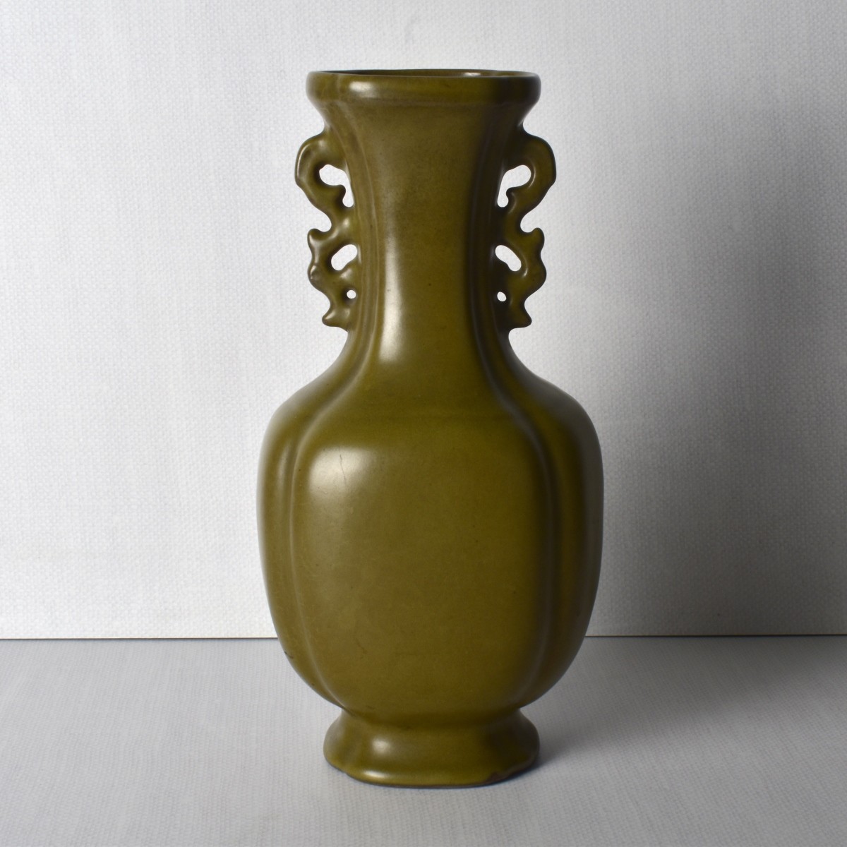 20th Century Chinese Tea Dust Porcelain Vase