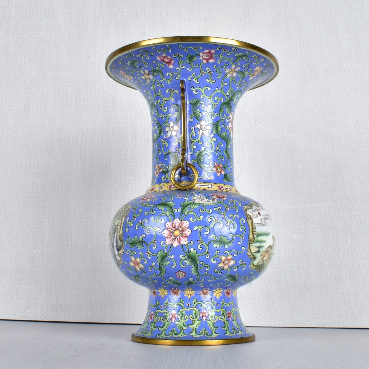 Chinese Canton Cloisonne Vase