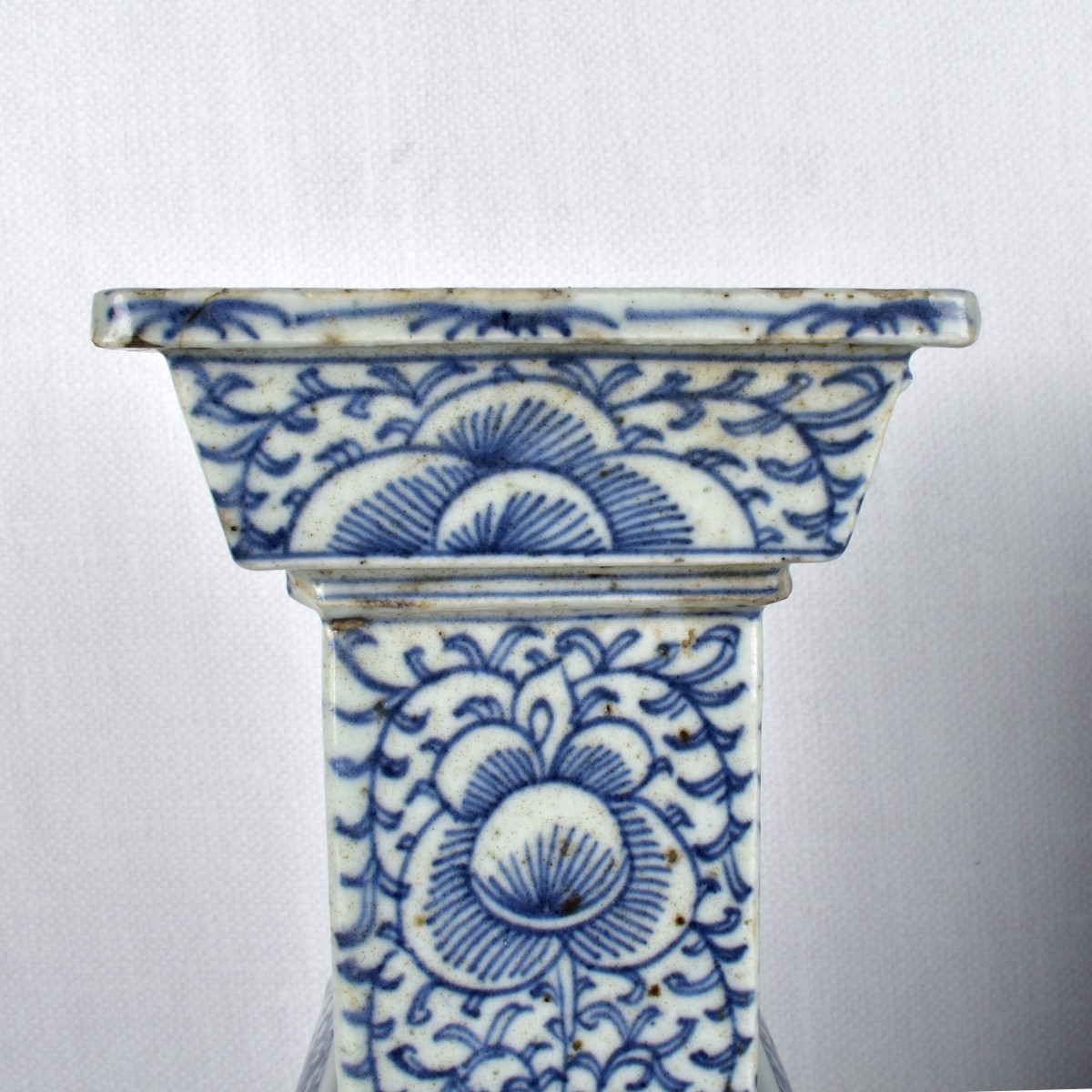 Pair of Chinese Blue and White Incense Burners