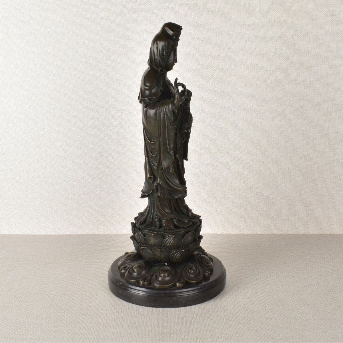 Chinese Bronze Figure of a Chinese Guanyin