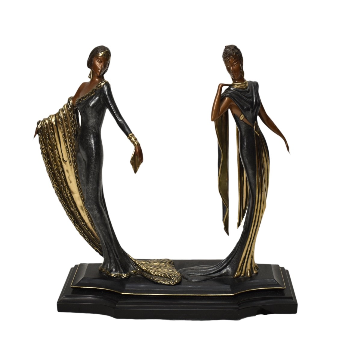 Erte Bronze Figure "Duetto"