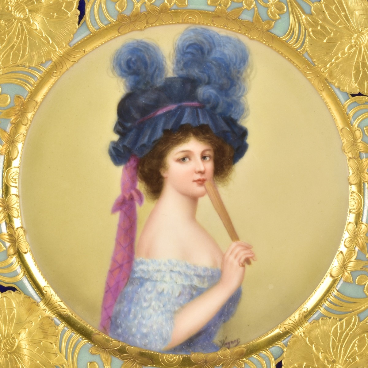 Royal Vienna Portrait Plate