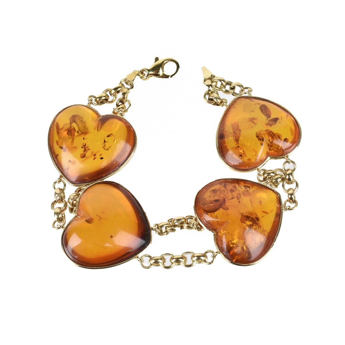 18K and Amber Bracelet