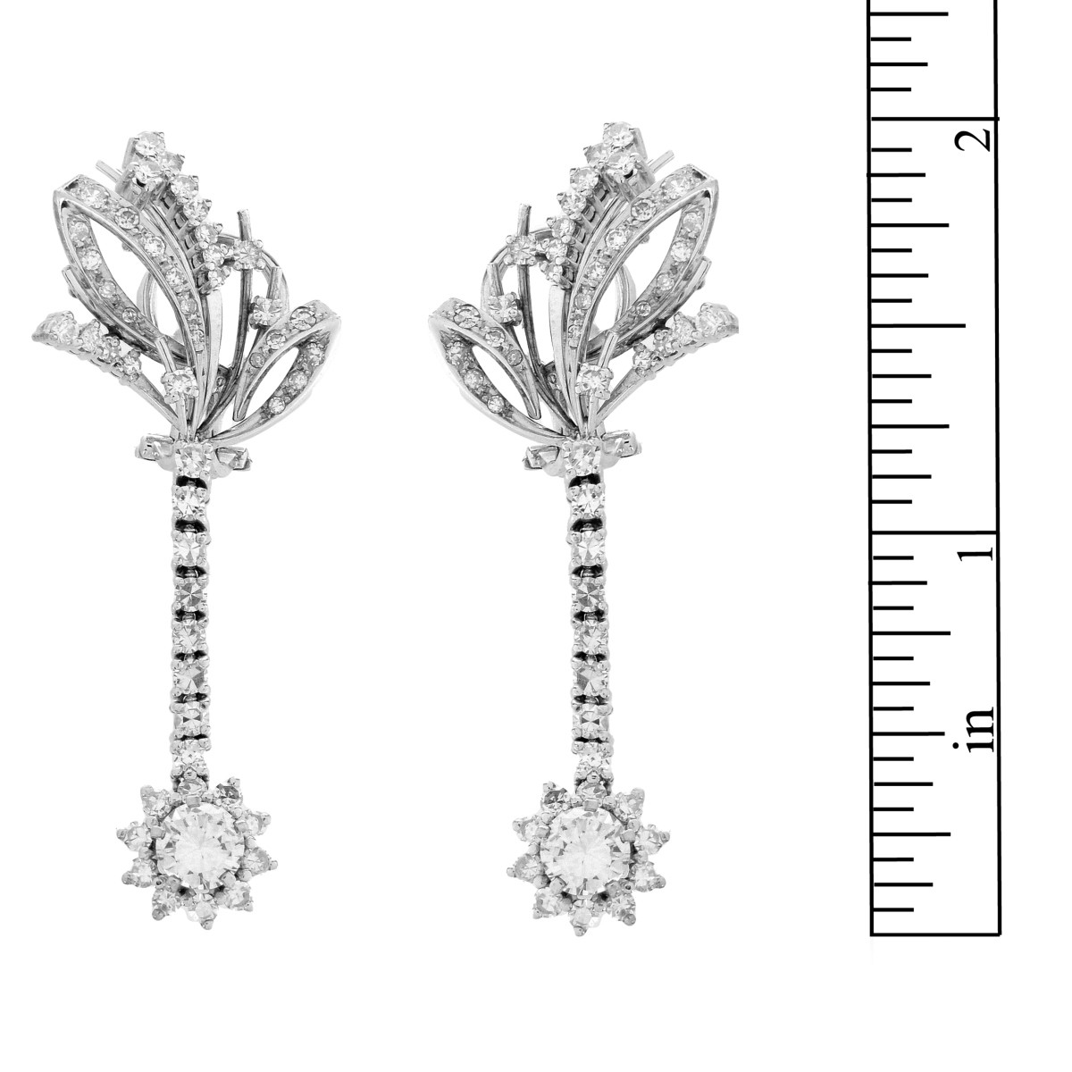 Diamond and 18K Earrings.