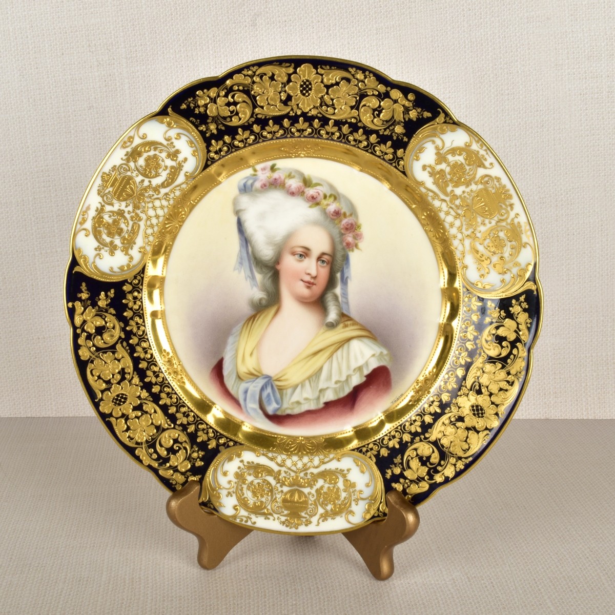 Royal Vienna Portrait Plate