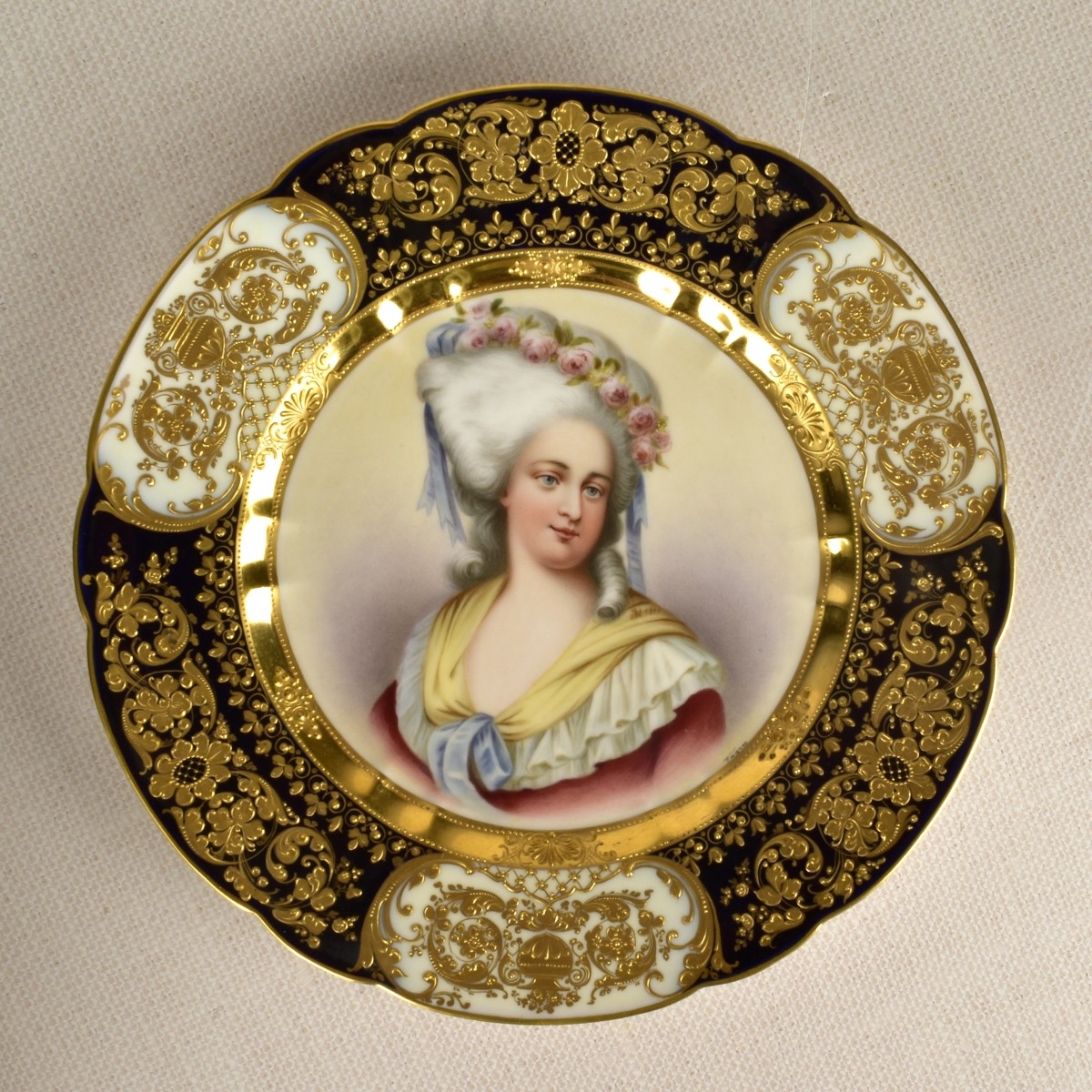 Royal Vienna Portrait Plate