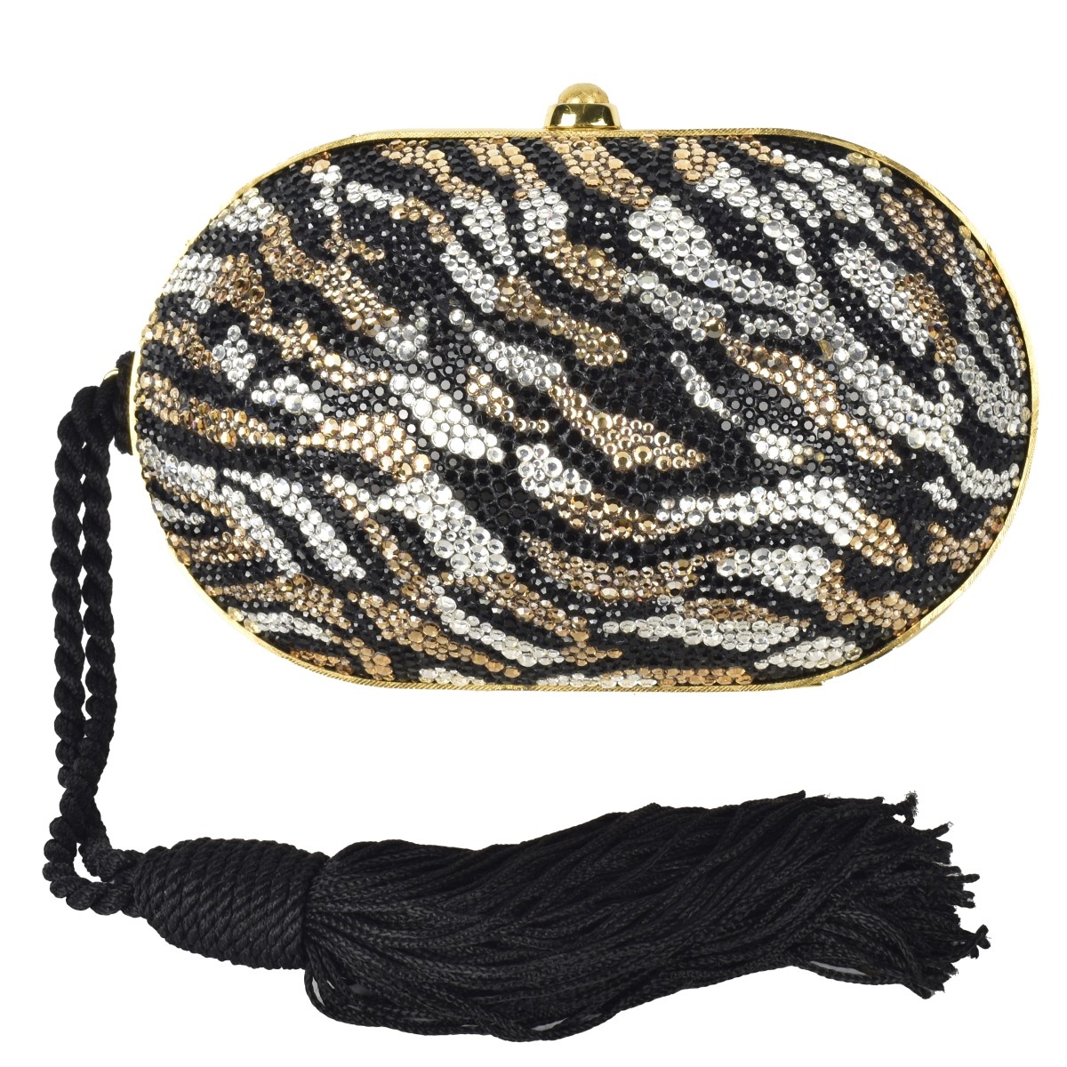 Judith Leiber Swarvoski Minaudiere Clutch