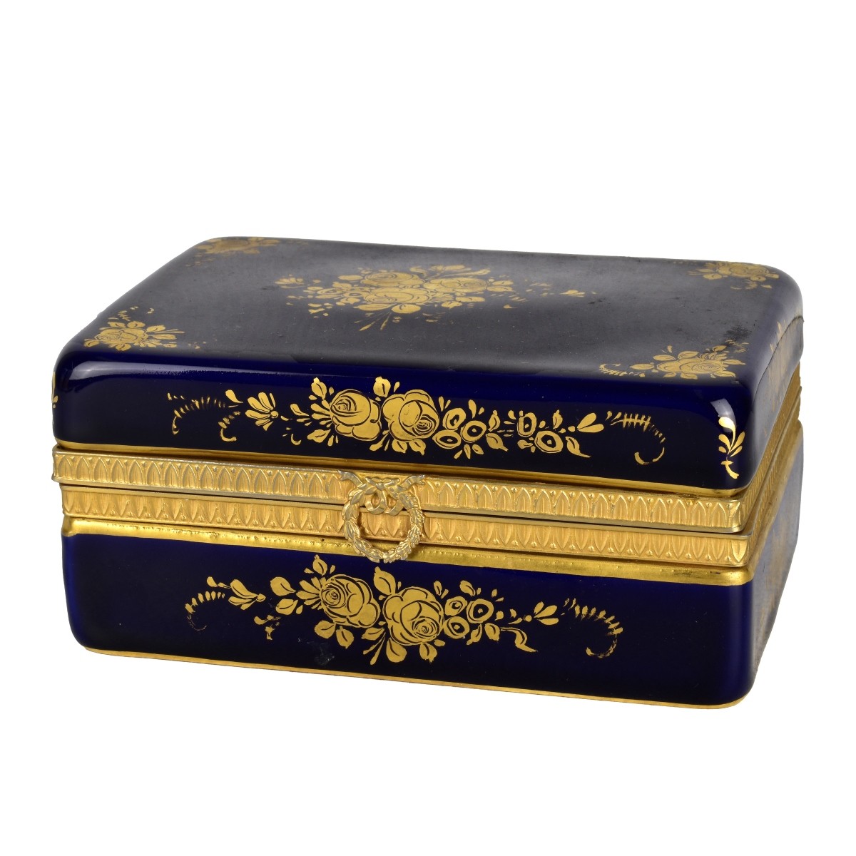 French Porcelain Casket / Box