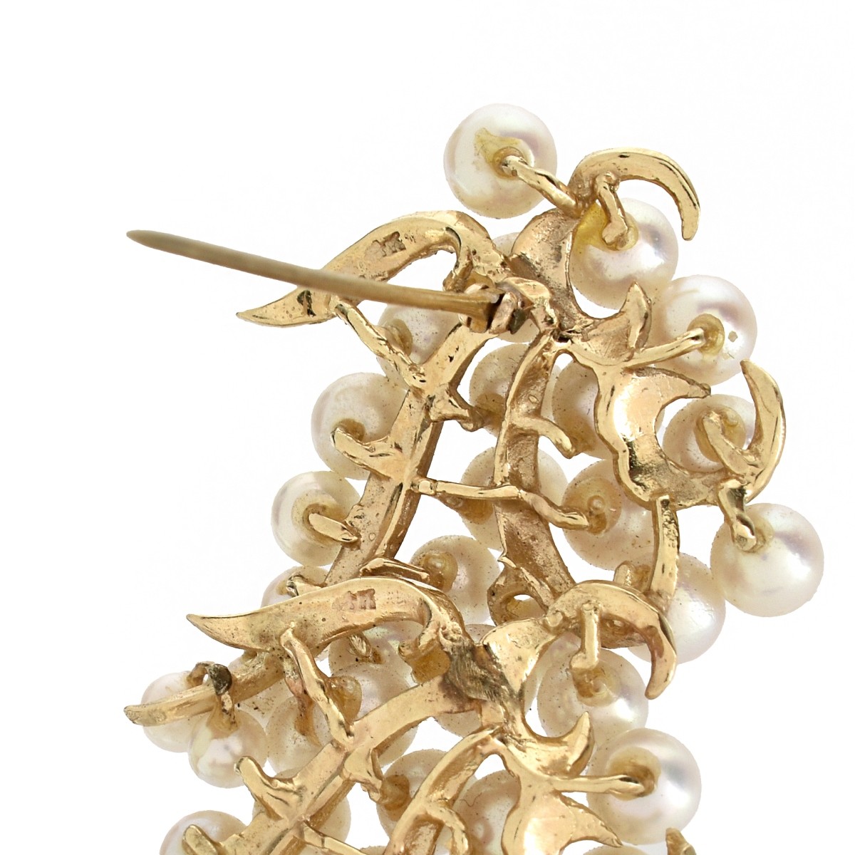 Pearl and 14K Brooch