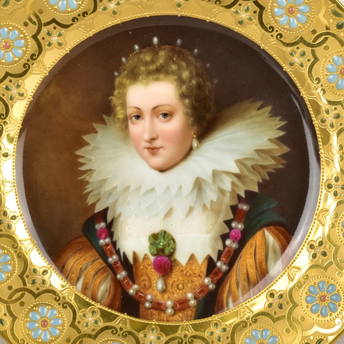 Royal Vienna Portrait Plate