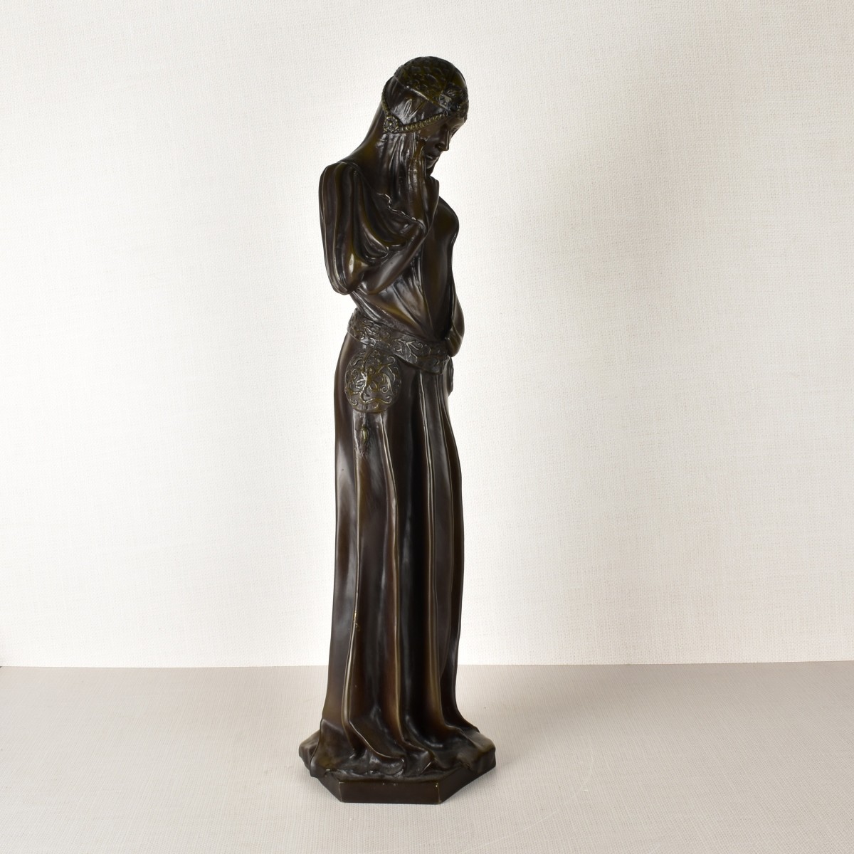 Art Nouveau Style Bronze of a Woman