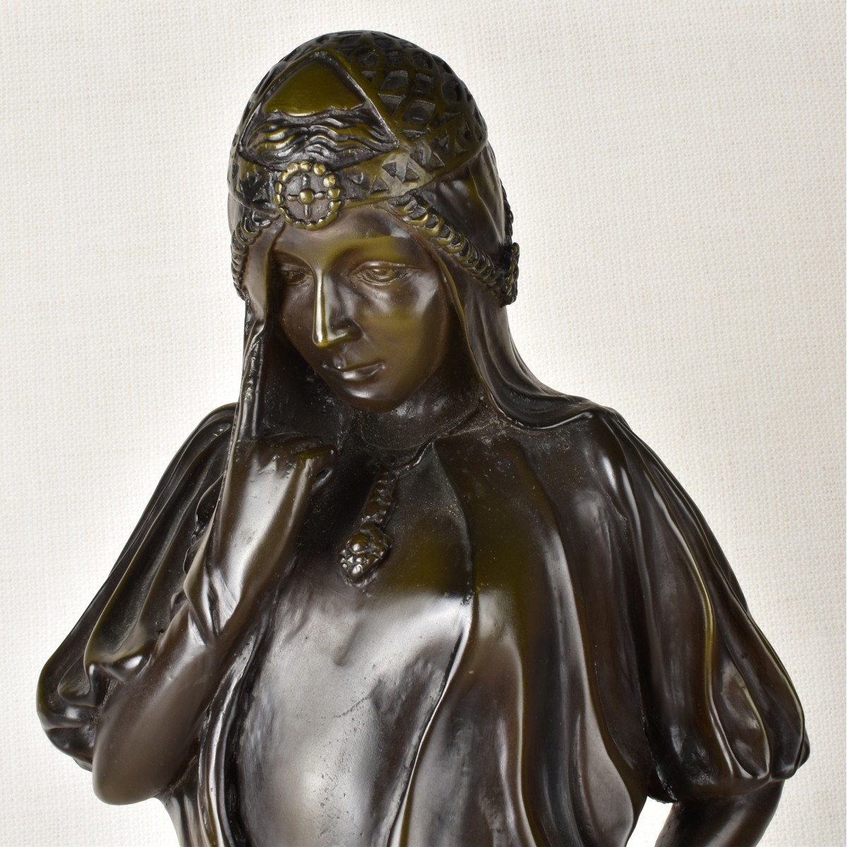 Art Nouveau Style Bronze of a Woman