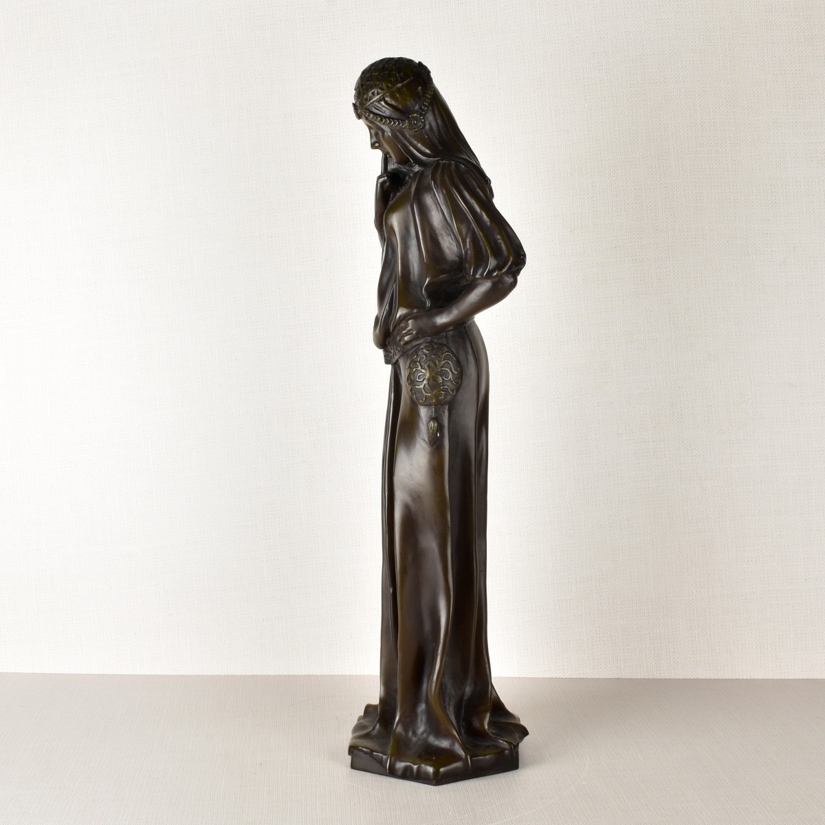 Art Nouveau Style Bronze of a Woman