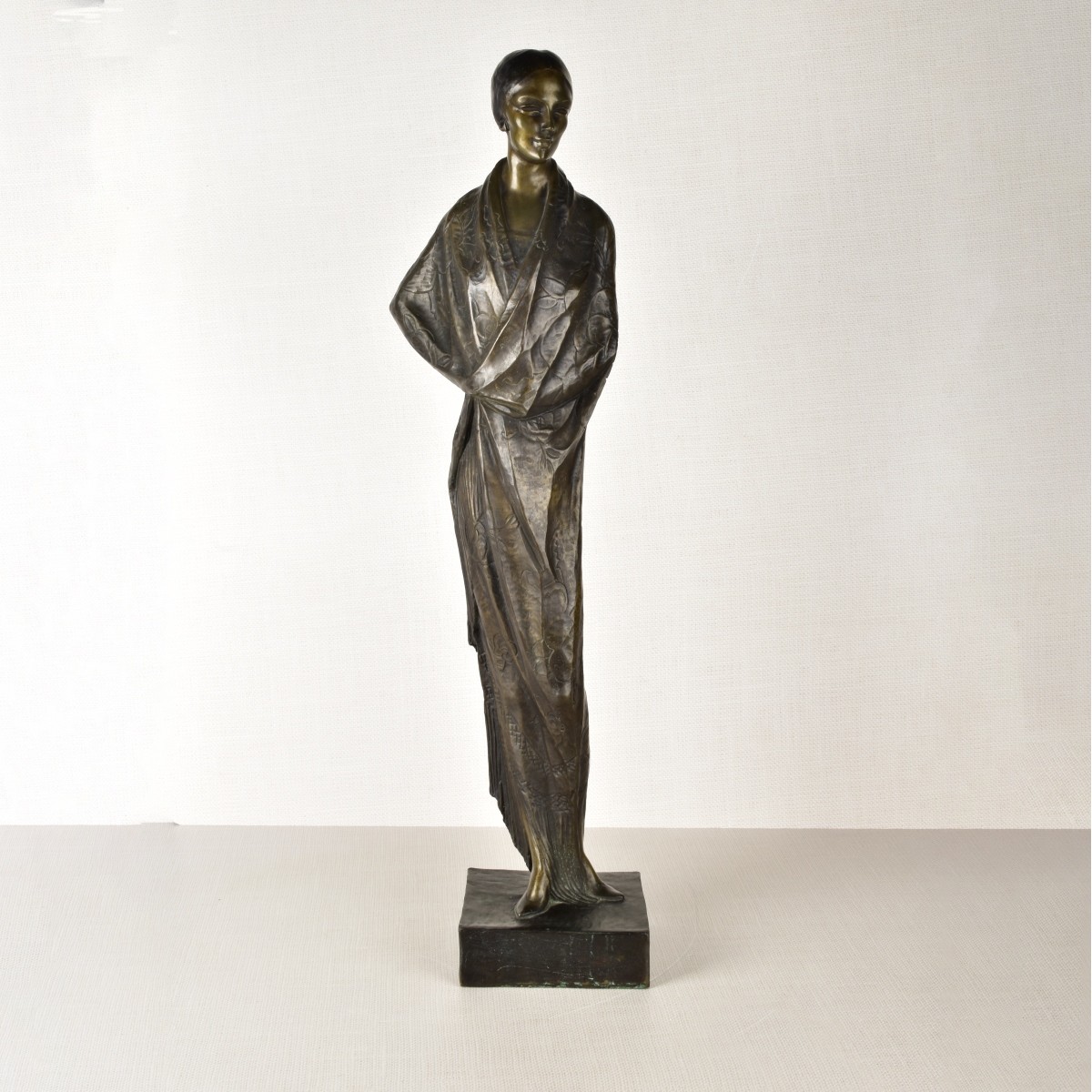 Art Nouveau Style Bronze Figurine