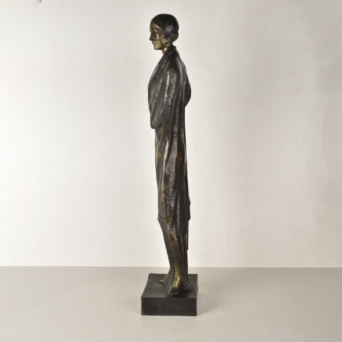 Art Nouveau Style Bronze Figurine