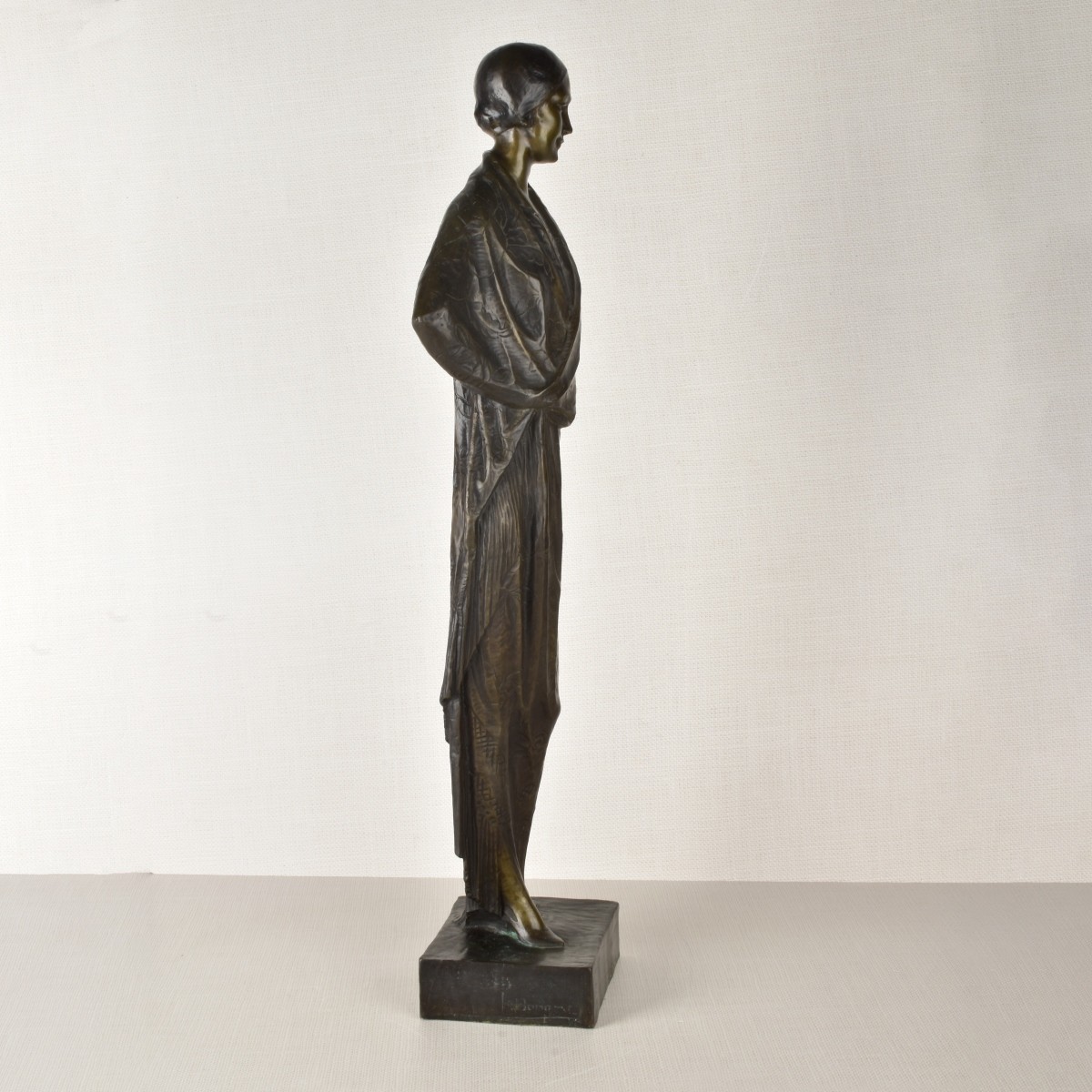 Art Nouveau Style Bronze Figurine