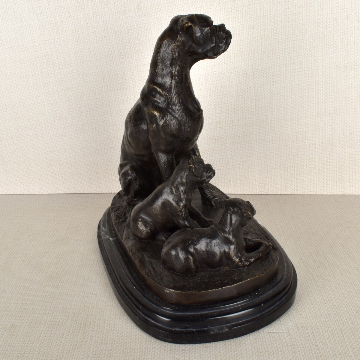 French Bronze Figurine of Dogs