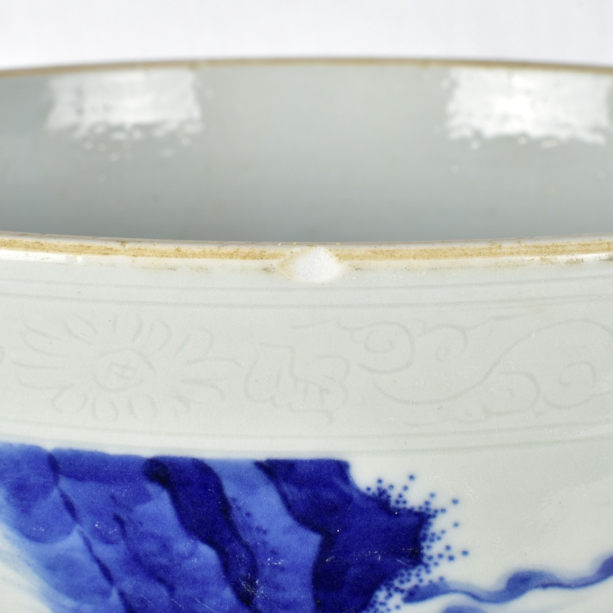 Chinese Blue and White Porcelain Brush Washer