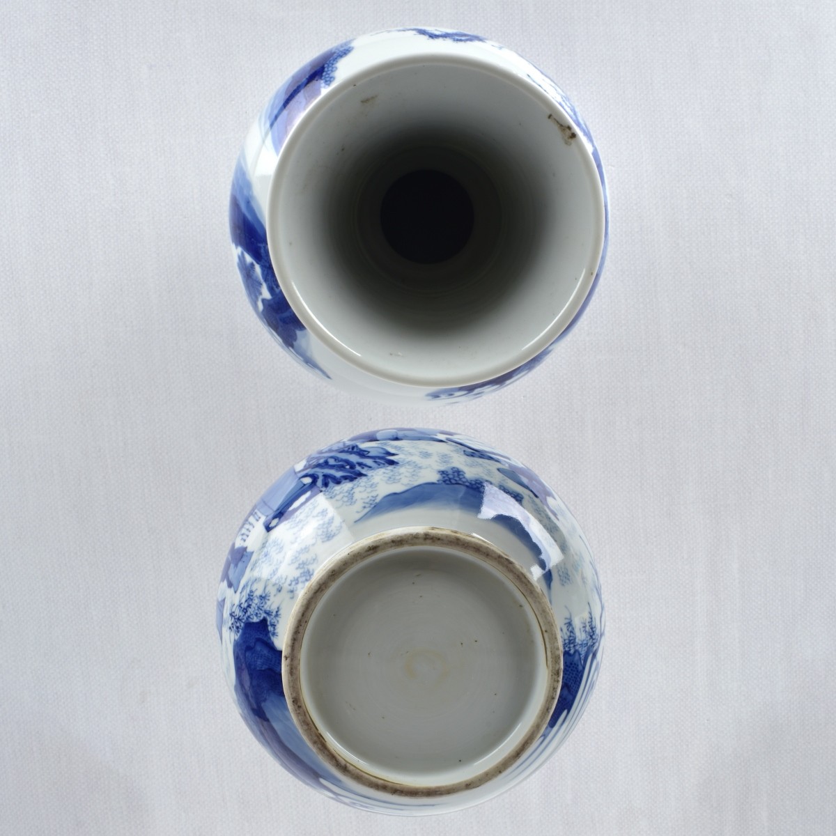 Chinese Blue and White Porcelain Bottle Vase