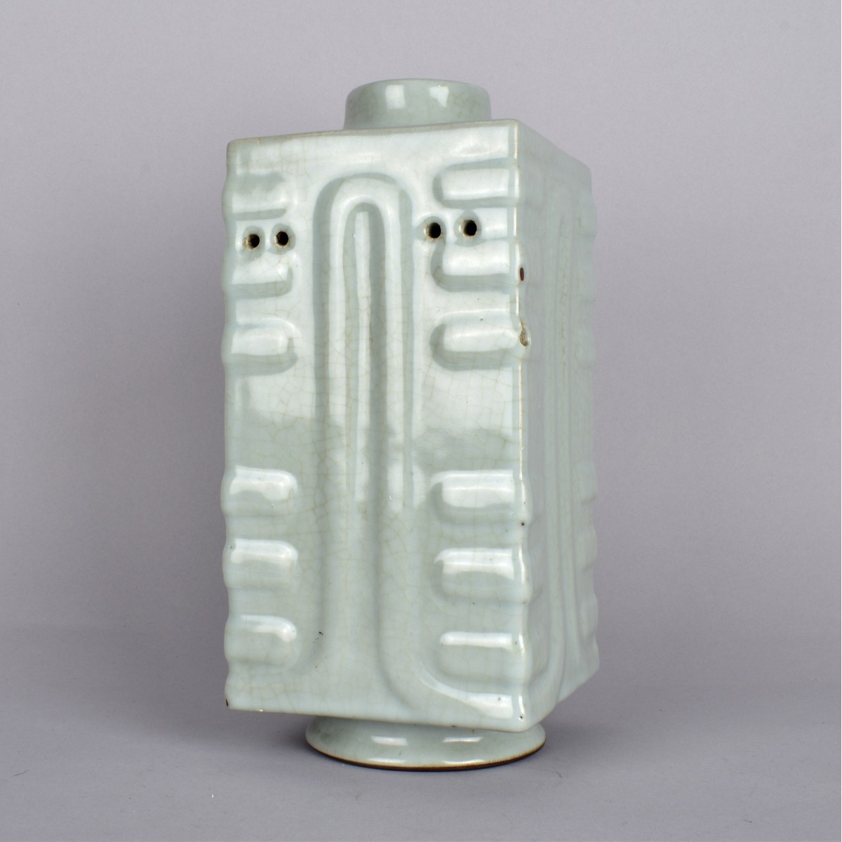 Chinese Celadon Porcelain Cong Vase