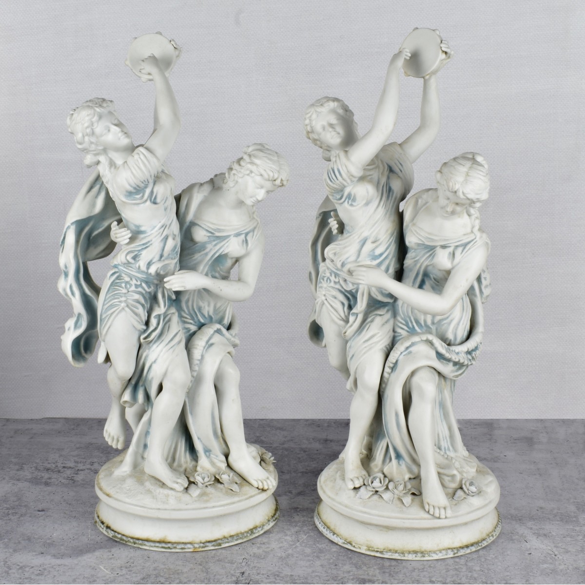 Sevres Style Bisque Figurines