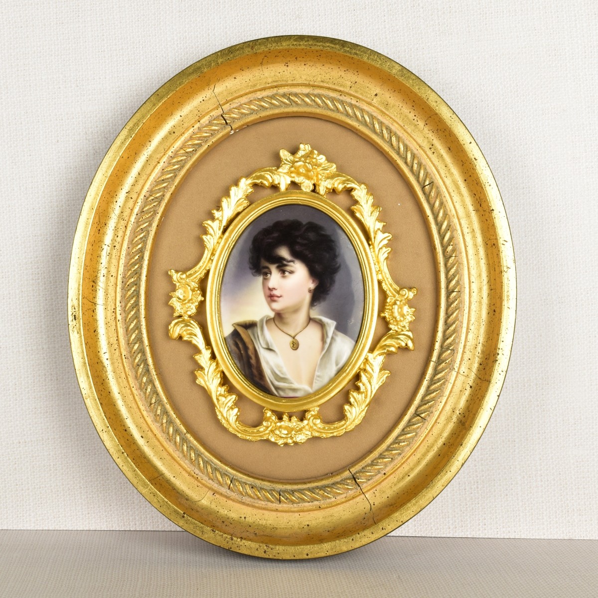 Berlin Painted Porcelain Plaque