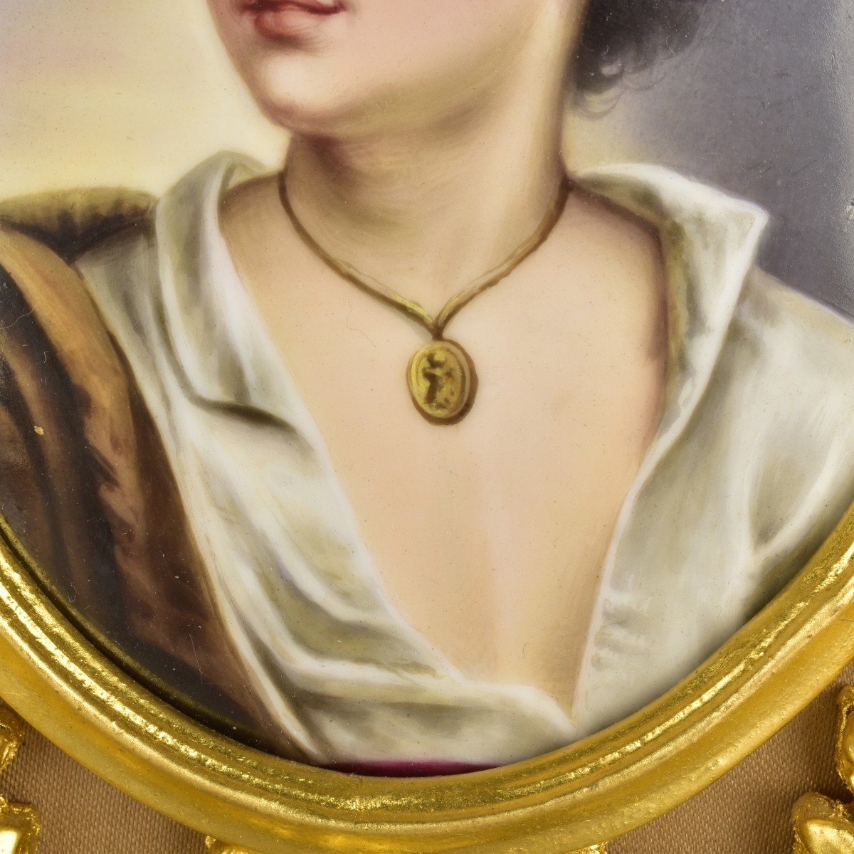 Berlin Painted Porcelain Plaque