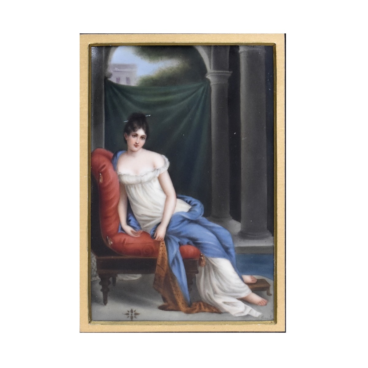 KPM Style Porcelain Plaque