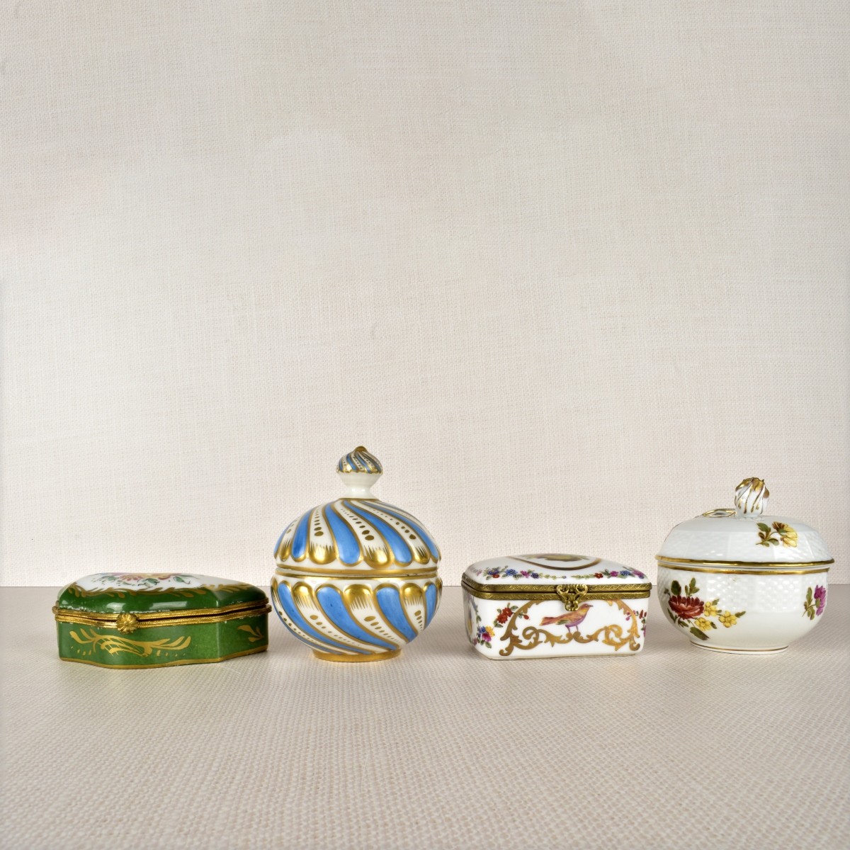 Porcelain Dresser Boxes