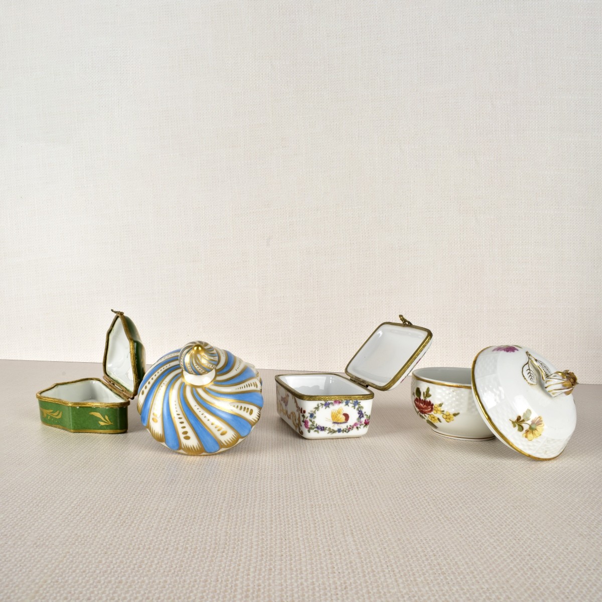 Porcelain Dresser Boxes