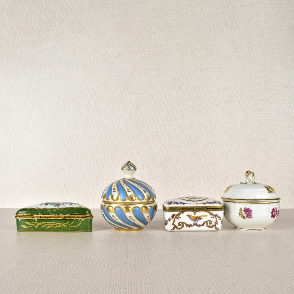 Porcelain Dresser Boxes