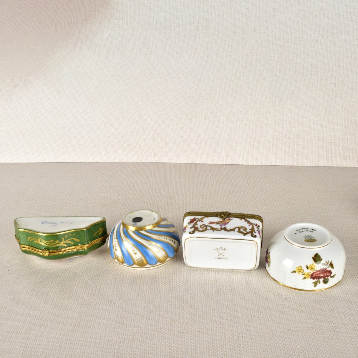 Porcelain Dresser Boxes